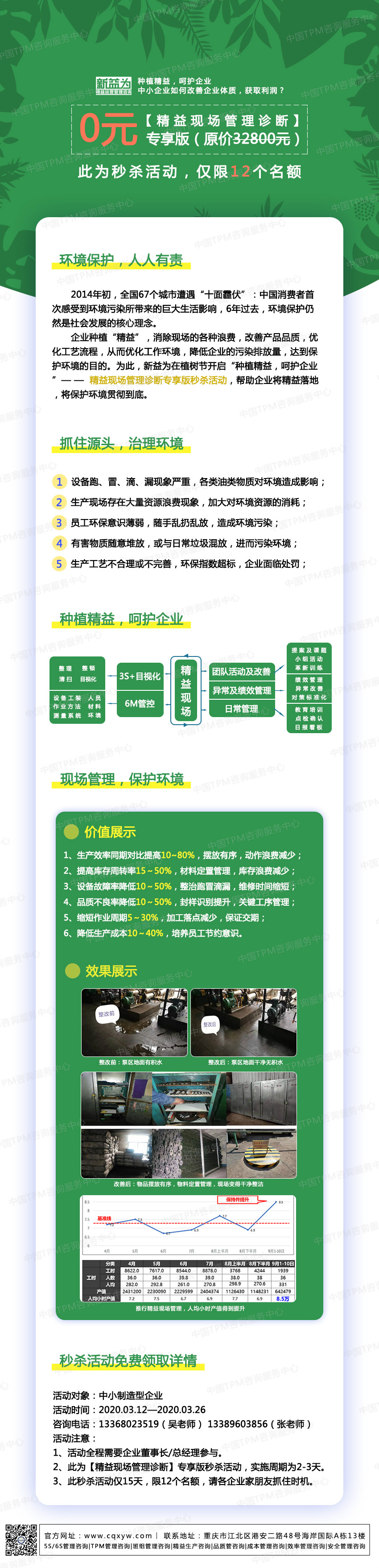 種植精益，呵護(hù)企業(yè)——精益現(xiàn)場管理診斷專享版秒殺活動